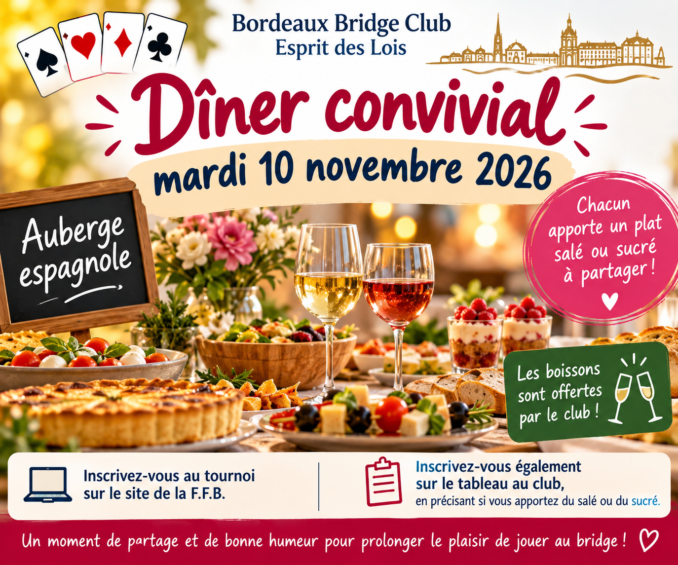 🍽️ Dîner du mardi 10 novembre 2026