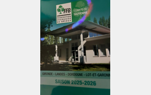 Agenda saison 2025-2026 du Comité de Guyenne