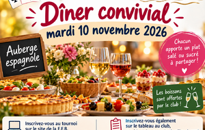 🍽️ Dîner du mardi 10 novembre 2026