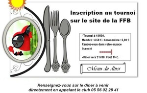 Tournoi, dîner