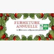 Fermeture annuelle du club