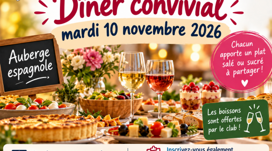 🍽️ Dîner du mardi 10 novembre 2026